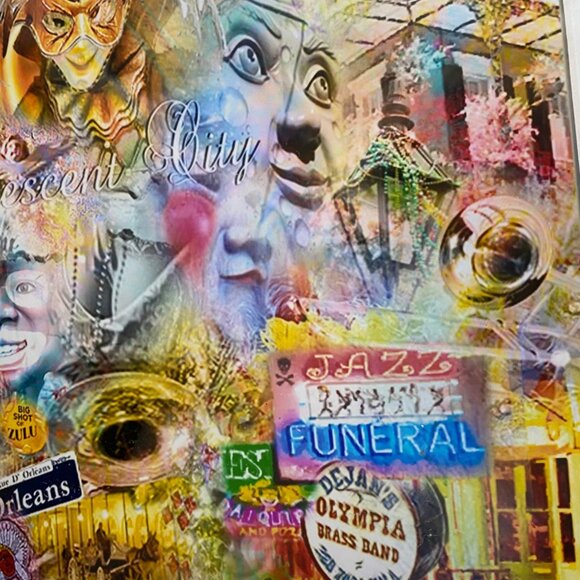 Raymond Mancini Crescent City New Orleans Art Print Signed 68/100 Mardi Gras - Picture 4 of 8